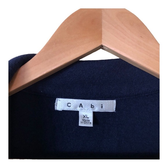 CAbi Breakthrough Sweater Blazer Women's Size XL Blue - Picture 3 of 8